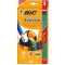 BIC Kids Evolution ECOlutions Crayons de Couleur - Coloris Assortis, Etui Carton de 12