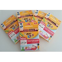 BIC Etuis carton de 12 crayons de couleur ECO KIDS EVOLUTION TRIANGLE 12 Couleurs