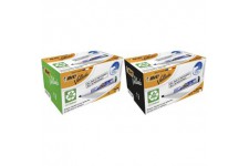 BIC Velleda 1701 ECOlutions Feutres - Vert, Boite de 12 & Velleda 1751 ECOlutions Feutres pour Tableau Blanc Effacab