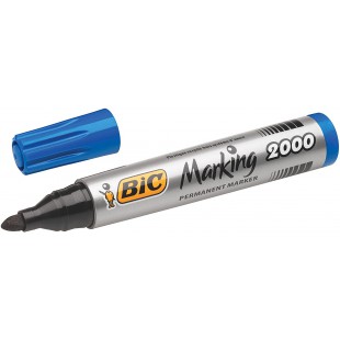 Bic 8209143 Marqueur Permanent Point Rond Bleu