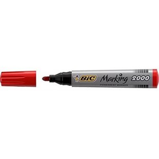 BIC Marqueur permanent 2000, pointe ogive, rouge