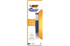 BIC Gel-ocity Recharges Stylo Gel - Bleu, Blister de 2