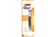 BIC Gel-ocity Recharges Stylo Gel - Noir, Blister de 2