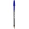 BIC Ecriture Cristal Large Stylos-Bille Pointe Large (1,6 mm) - Encre Fluide - Couleur Bleue, Boite de 50 & Cristal 