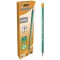 Lot de 20 : BIC Plast-Office Gommes Blanches - Ecriture Evolution Original Crayons a Papier avec Gomme Integree - 50% De Mati