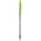 BIC Cristal Fun Stylos-Bille Pointe Large (1,6 mm) - Couleurs Assorties, Pochette de 4