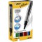 BIC Velleda Feutres pour Tableau Blanc Effacables a  Sec Pointe Conique Large, Etui Carton de 4 & Cristal Original Stylos-Bille 