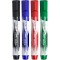 BIC Velleda Feutres pour Tableau Blanc Effacables a  Sec Pointe Conique Large, Etui Carton de 4 & Cristal Original Stylos-Bille 