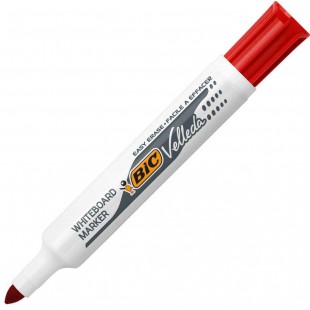 BIC 30557 Marqueur velleda 1711 pointe ogive trace 2 mm effacable corps plastique encre cetone