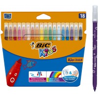 Bic - Kids Kid Couleur - Etui carton de 18 Feutres de coloriage