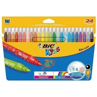 BIC Etuis de 24 feutres KIDS COULEUR Pte Moy. bloquee 24 couleurs