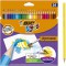 BIC Kids Ecriture Visaquarelle Feutres de Coloriage avec Pointe Pinceau - Pot de 18 & Kids Aquacouleur Crayons de Couleur Aquare