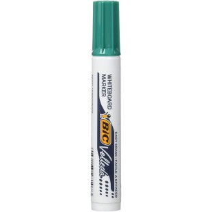 BIC 30562 Velleda 1791 Marqueur pointe biseautee trace effacable corps plastique encre Cetone 2-5 mm Vert