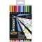 BIC 953034 Intensity Lot de 10 Stylos feutre a  pointe fine d'encre a  base d'ecriture 0,4 mm Couleurs Assorties