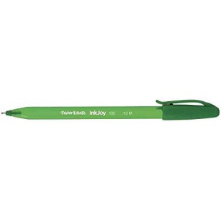 PAPER:MATE Stylos bille InkJoy 100 Triangulaire a capuchon Pte Moy. Vert