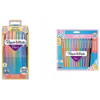 Paper Mate Stylo-feutres Pochette de 16 -pointe 0,7 Mm (Couleur Aleatoires) & Flair Feutres de Coloriage Candy POP, 