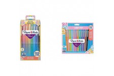 Paper Mate Stylo-feutres Pochette de 16 -pointe 0,7 Mm (Couleur Aleatoires) & Flair Feutres de Coloriage Candy POP, 