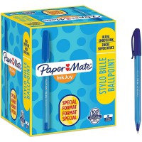 PAPER MATE 40625 Pack de 100 Stylos-bille Inkjoy 100 ecriture Moyenne 0.5 mm