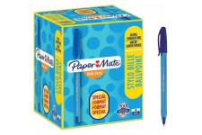 PAPER MATE 40625 Pack de 100 Stylos-bille Inkjoy 100 ecriture Moyenne 0.5 mm