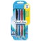 Paper Mate Flexgrip Ultra Stylo Bille Pointe Moyenne Assortiment Standard Lot de 4