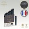 Parker Quink 6 cartouches courtes stylo plume, encre noire