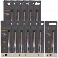 Parker Quink Recharge Bille fine Noir Blister [Lot de 12]
