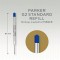 Parker recharge stylo bille | pointe fine | encre bleue QUINKflow | Lot de 1