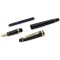 Waterman Expert Stylo Plume, Noir Brillant avec Attributs d'or a  l'or Fin 23 k, Plume Moyenne, Coffret Cadeau & 22489 Etui de 8