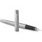 Parker Jotter Duo Coffret-cadeau avec Stylo Bille et stylo plume | acier inoxydable avec attributs chromes