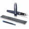 PARKER stylo-plume IM, bleu mat avec pointe moyenne et recharge d'encre bleue (1931654) + Quink Flacon d'Encre Noire pour Stylo 