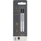 Parker Stylo-bille roulante IM, pointe fine et recharge d'encre noir, garniture chromee noir + recharge pour stylo a  bille roul