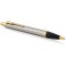 Parker IM stylo bille | metal brosse | pointe moyenne| encre bleu | coffret cadeau