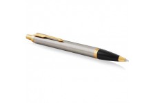 Parker IM stylo bille | metal brosse | pointe moyenne| encre bleu | coffret cadeau