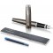 PARKER stylo-plume IM, expresso fonce avec pointe moyenne et recharge d'encre bleue (1931657) + Quink Flacon d'Encre Noire pour 