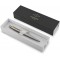 Parker Jotter stylo bille |acier inoxydable avec attributs or | pointe moyenne | encre bleue | coffret cadeau