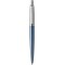 Parker Stylo-bille Jotter Waterloo bleu avec attributs chromes + Quink Recharge Encre Noire Stylo Bille Pointe Moyenne