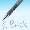 Paper Mate FlexGrip stylos gel | 0,7 mm | Encre noire | Lot de 4