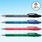 Paper Mate FlexGrip stylos gel | 0,7 mm | encre noire, bleue, rouge et verte | lot de 4