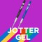 Parker Jotter Originals recharges pour stylo a  encre gel | Recharges d'encre gel bleu | pointe moyenne (0,7 mm) | lot de 2