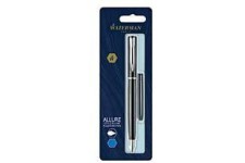 Waterman Graduate Allure Stylo-plume, Laque Noir Mate, encre bleue, emballe Sous Blister