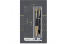 Parker Urban 1931593 Stylo plume Finition Noir estompee avec Attributs Dores