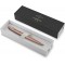 Stylo bille Parker Jotter XL | or rose mat monochrome | pointe moyenne | encre bleue | coffret cadeau