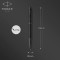 Parker IM stylo roller | Noir mat avec attributs noirs | Pointe fine avec recharge d'encre noire | Coffret cadeau