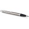 PARKER IM stylo bille | acier inoxydable avec finitions chrome | pointe moyenne avec encre bleue | coffret cadeau