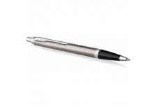 PARKER IM stylo bille | acier inoxydable avec finitions chrome | pointe moyenne avec encre bleue | coffret cadeau