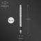 PARKER Stylo a  bille roulante IM | Acier inoxydable avec garniture chromee | Pointe fine avec recharge d'encre noire | Boite ca