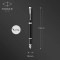 PARKER IM stylo plume | noir mat avec finitions chrome | pointe moyenne avec encre bleue | coffret cadeau