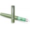 Parker stylo plume Vector XL | Laque verte metallisee sur laiton | Plume moyenne avec recharge d'encre bleue | Coffret cadeau