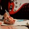 Parker Jotter Originals Stylos bille | Collection Glam Rock | Bleu azur et vermillon | Encre bleue | Lot de 2