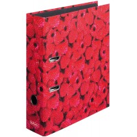 Lot de 3 Classeurs a  levier maX.file A4 pellicule Brillant motif Framboise